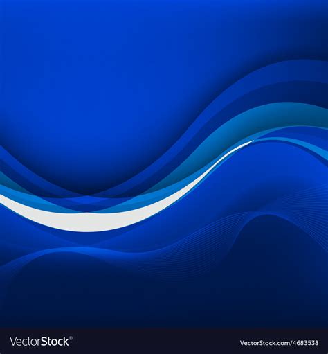 Blue Waves Background Royalty Free Vector Image