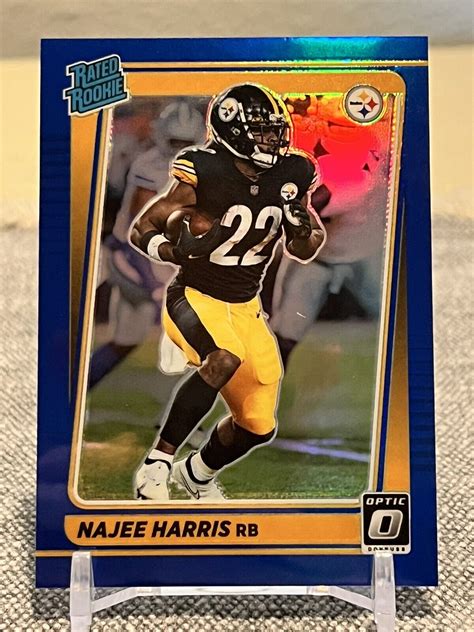 Donruss Optic Najee Harris Blue Prizm Rated Rookie Sp Rc D