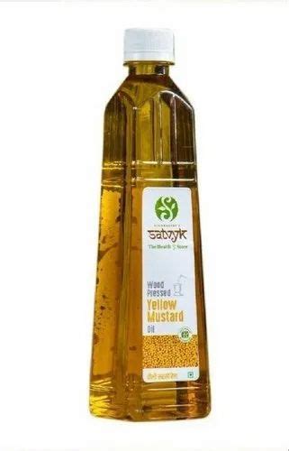 Ml Satvyk Organic Wood Pressed Yellow Mustard Oil Packaging Type