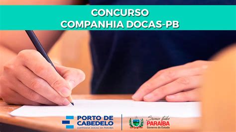 Concurso Docas PB 2022 Sai edital 15 vagas de até R 6 619