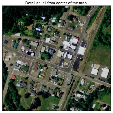 Aerial Photography Map of Drain, OR Oregon