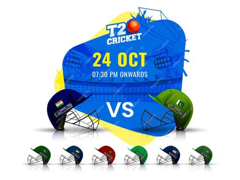 Premium Vector T20 Cricket Match Schedule Between India Vs Pakistan