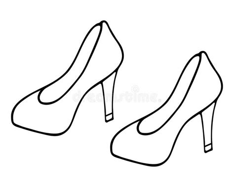 A Pair Of Shoes Shoe With A Round Toe Side View Women S Shoes With High Heelsdoodle Style