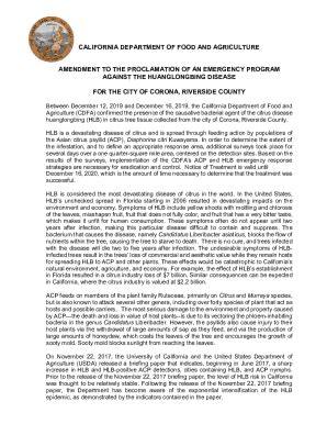 Fillable Online Proclamation Of An Emergency Program Against The