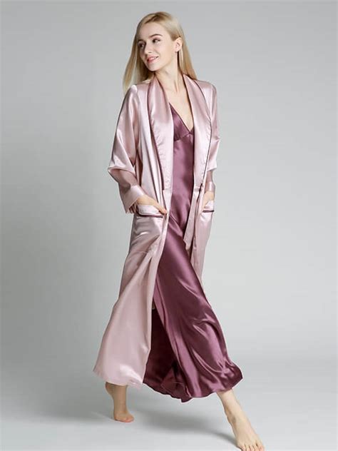 Momme Luxurious Full Length Silk Nightgown Fs