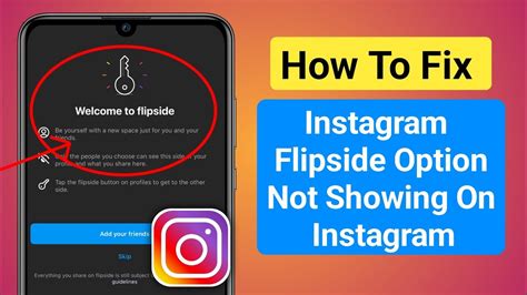 How To Fix Instagram Flipside Opition Not Showing New Instagram