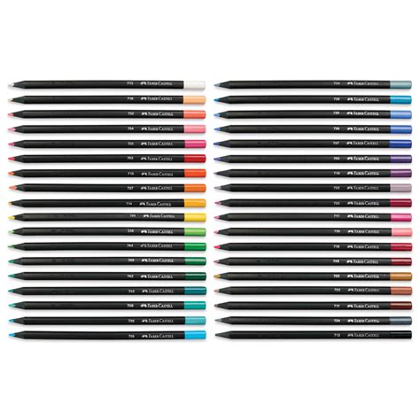 Faber Castell Black Edition Colored Pencils Assorted Colors Set Of