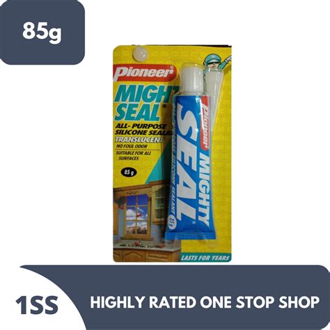 Pioneer Mighty Seal All Purpose Silicone Sealant Translucent 85g