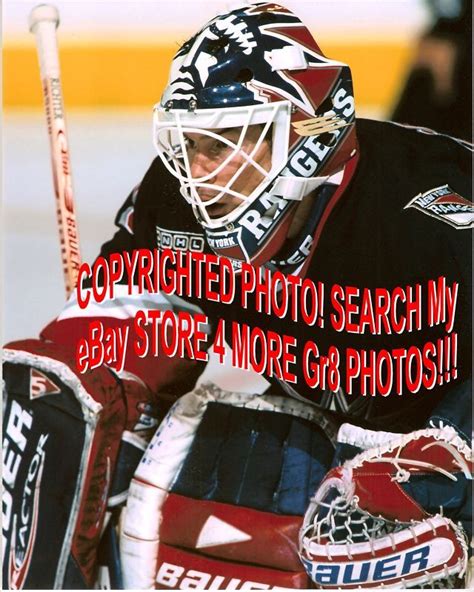 New York RANGERS Mike RICHTER 35 Custom LAB 8X10 STATUE Of LIBERTY