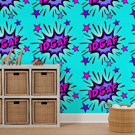 23 Idgaf I Don T Give A Fuck Acronym Wallpaper Spoonflower