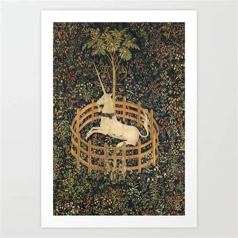 The Unicorn In Captivity Art Print – Art Gallery