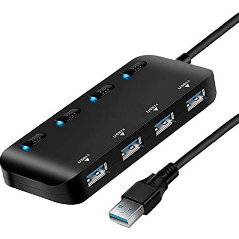 Hub Usb 3 0 De 4 Puertos Con Interruptores De Alimentación Envío gratis