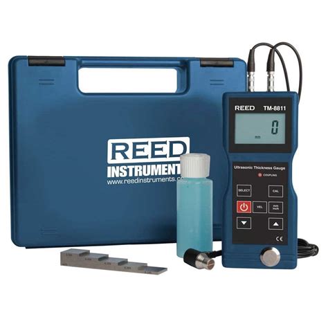 REED Instruments Ultrasonic Thickness Gauge With 5 Step Calibration