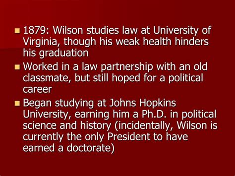 Ppt The Career Of Woodrow Wilson Powerpoint Presentation Free