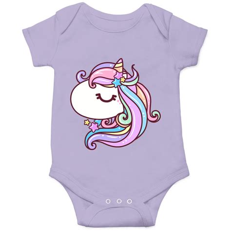 Cute Unicorn Stars Pastel Rainbow Kawaii Unicorn Face Kids Onesies sold ...