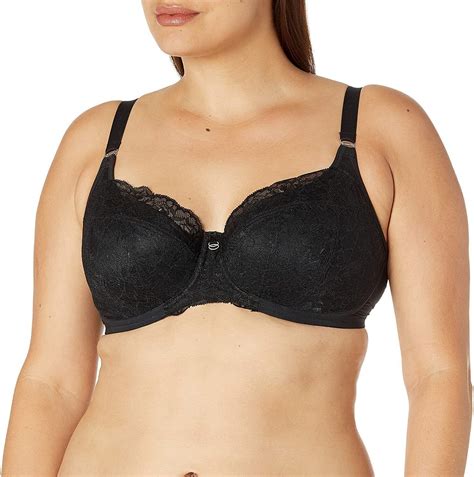 Elomi Black Brianna Underwire Padded Half Cup Bra Us 34k Uk 34h