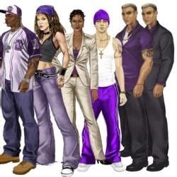 Ballas Gang Members from Grand Theft Auto San Andreas (2004) : r/bingus