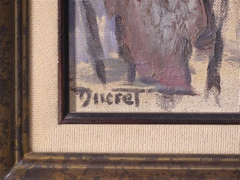 Ducret Marcel Personnages Huile Sur Toile Sign E En Bas