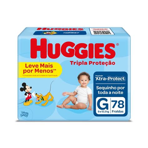 Fralda Huggies Tripla Proteção Hiper G 78 Fraldas PanVel Farmácias