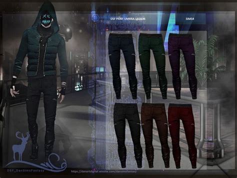 Dansimsfantasy S Dsf Pant Umbra Legion Sims Men Clothing Sims