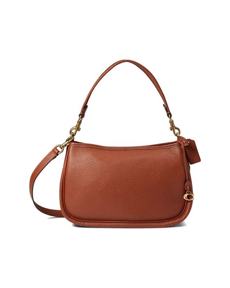 Coach Soft Pebble Leather Cary Crossbody In Red Lyst