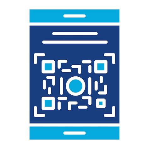 Ilustração Do Código Qr Duotone Vetor Premium