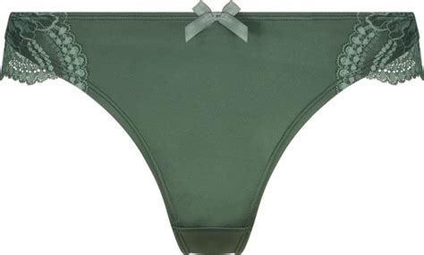 Hunkemöller Dames Lingerie Brazilian Lycke Groen maat XL bol