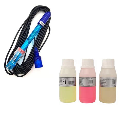 Kit pH (electrodo pH + soluciones pH7- pH4) - cable 5 m | Piscina y Spa