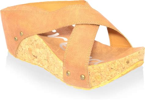 Henry Ferrera Women S Cork Wedge Sandal Beige 7 5 M Us Platforms And Wedges