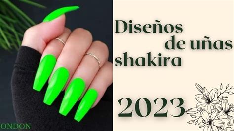 DISEÑO de UÑAS como las de SHAKIRA Diseño de Uñas SHAKIRA UÑAS