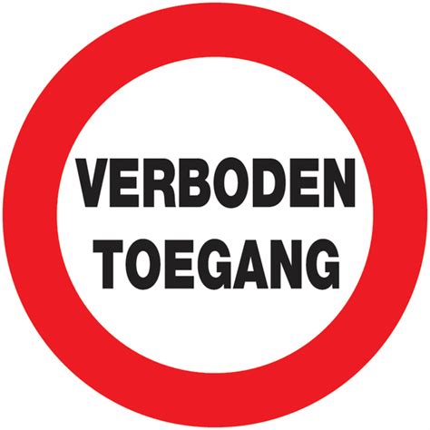 Verbodsborden Verboden Toegang Seton Belgi