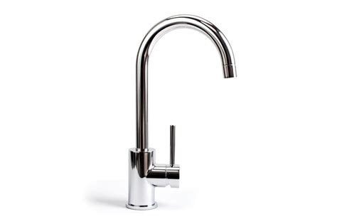 Premium Photo A Chromeplated Metal Faucet For The Bathroom And Kitchen Designed For Mixing Hot