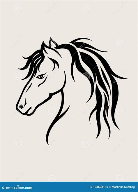 Horse Face, Art Vector Design Stock Vector - Illustration of cute, file ...