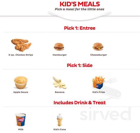 Printable Dairy Queen Menu With Prices