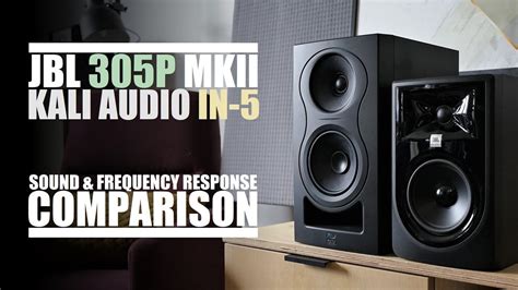 Kali Audio IN 5 Vs JBL 305P MKII Sound Frequency Response