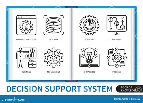 Qualification Infographics Linear Icons Collection Royalty Free Stock