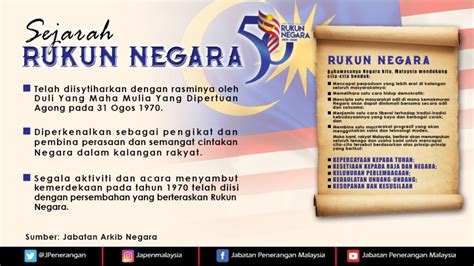 Sejarah Rukun Negara Portal Rasmi Jabatan Penerangan Malaysia