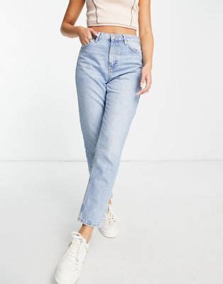 Topshop Original Mom Jeans In Bleach Asos Topshop Mom Jeans Mom