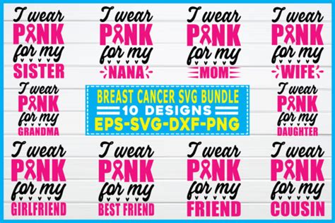 Breast Cancer Svg Bundle Graphic By Smart Design · Creative Fabrica