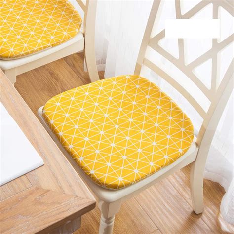 Peacewish Dining Chair Pads Seat Cushions For Kitchen Chairs Yellow