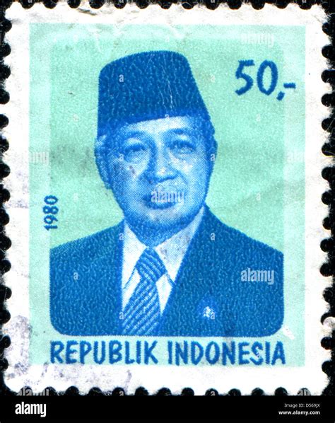 INDONESIA CIRCA 1980 A Stamp Printed In Indonesia Shows President