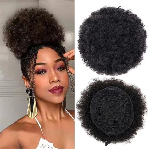 Amazon Generic Afro Puff Drawstring Ponytail Extension For Black