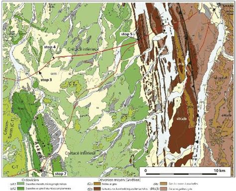 7 : Carte géologique de la région de Smara. Extrait de la feuille Smara ...