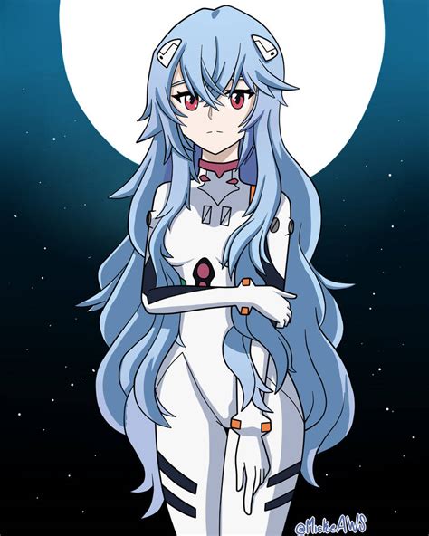 Rei Ayanami Long Hair By Mickeburger On Deviantart