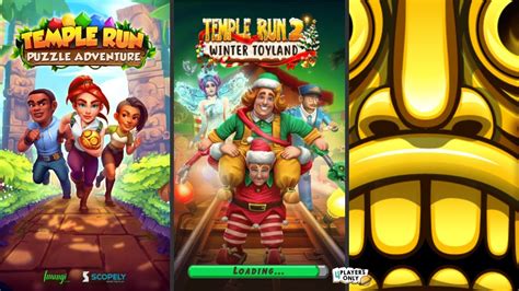 Temple Run Puzzle Adventure Vs Temple Run 2 Winter Toyland Vs