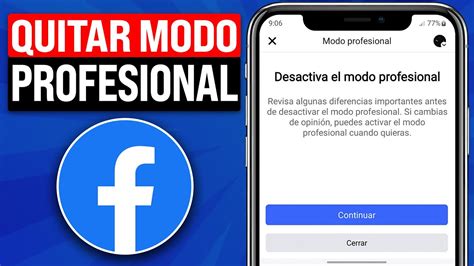 C Mo Quitar El Modo Profesional En Facebook Desactivar Modo