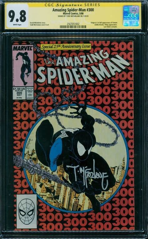 Amazing Spider Man 300 CGC 9 8 1st Venom Todd McFarlane Signature