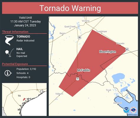 Nws Tornado On Twitter Tornado Warning Including Bloomington Tx And