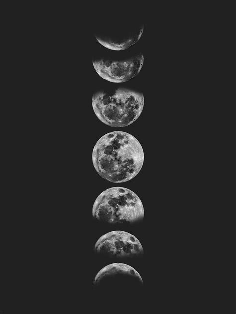 "Phases of the Moon (Dark Version)" Poster for Sale by NeptuneDesigns ...