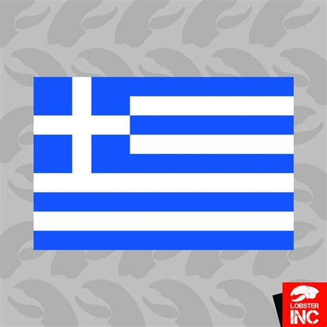 Greek Flag Sticker Self Adhesive Vinyl Greece C532 | Etsy